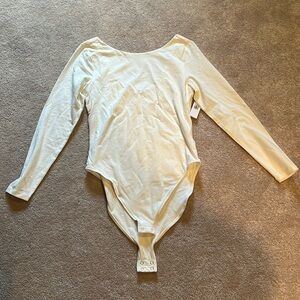 Large new with tags Old Navy double layered scoop back sea salt body suit.